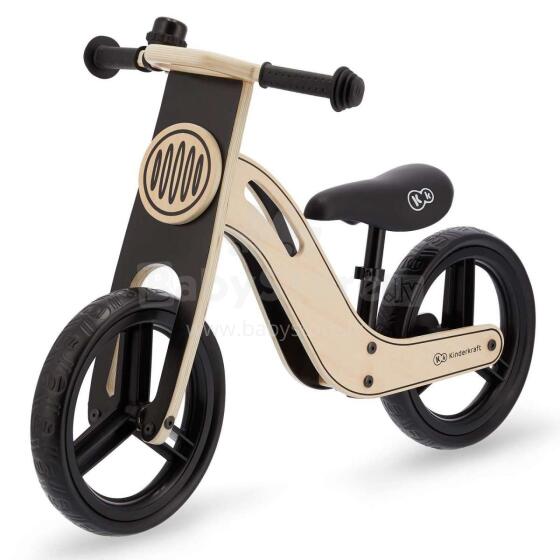 KinderKraft Balance Bike Uniq Art.KKRUNIQNAT0000 Natural  Детский велосипед/бегунок с деревянной рамой