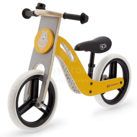 KinderKraft Balance Bike Uniq Art.KKRUNIQHNY0000 Honey  Детский велосипед/бегунок с деревянной рамой