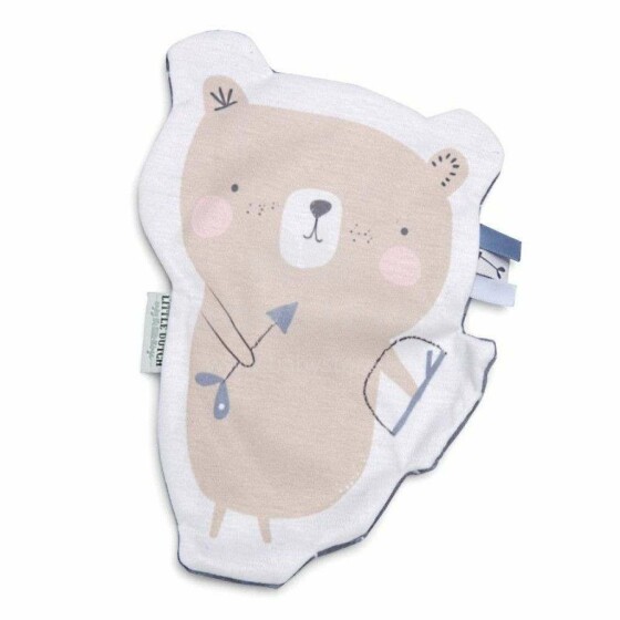 Little Dutch Crinkle Cuddle Cloth Bear Art.4501 Pink Mīksta rotaļlieta - Miega lupatiņa