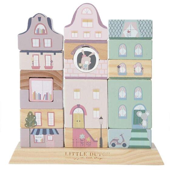Little Dutch Buildings Blocks Art.4429 Koka klucīši