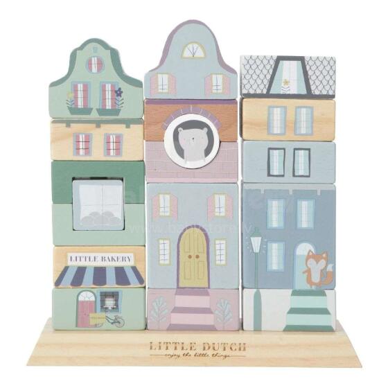 Little Dutch Buildings Blocks Art.4430 Koka klucīši