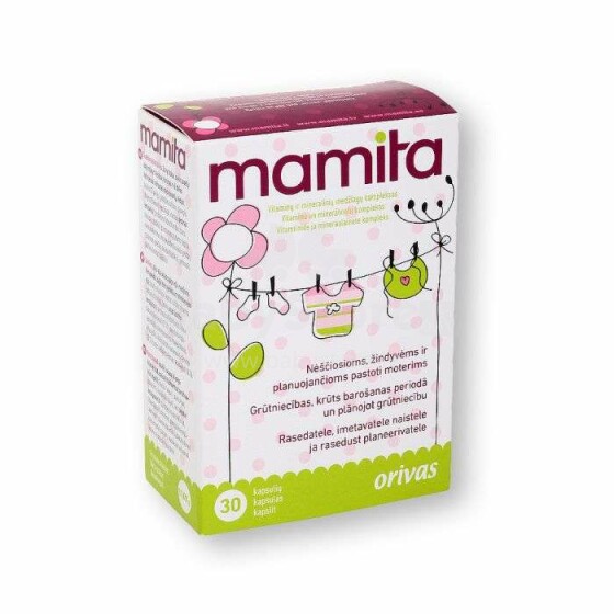 Mamita Art.113578  Витамины для беременных,30 капсул