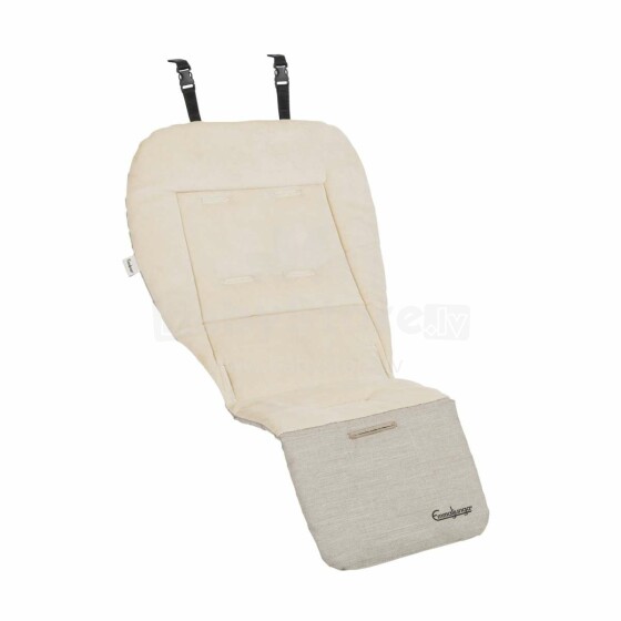 „Emmaljunga“ minkštas sėdynių kilimėlis Art. 62901 „Eco Beige“ minkštas įdėklas vežimėliui