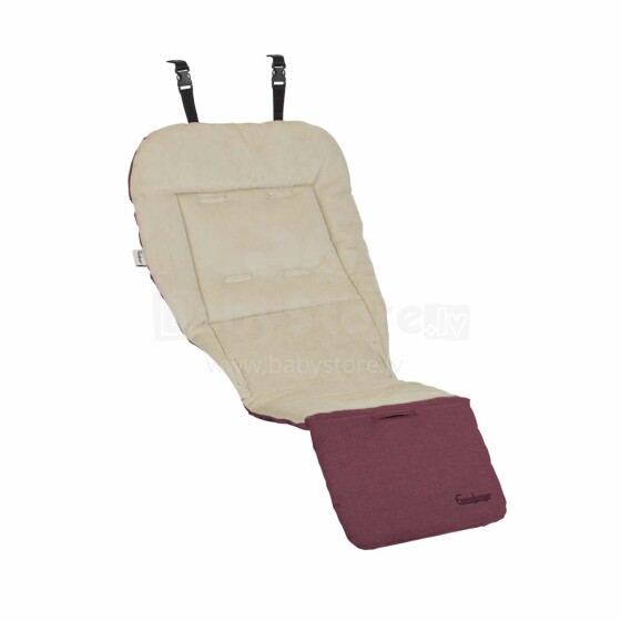 Emmaljunga Soft Seat Pad Art. 62902 Eco Red  Мягкий вкладыш для коляски