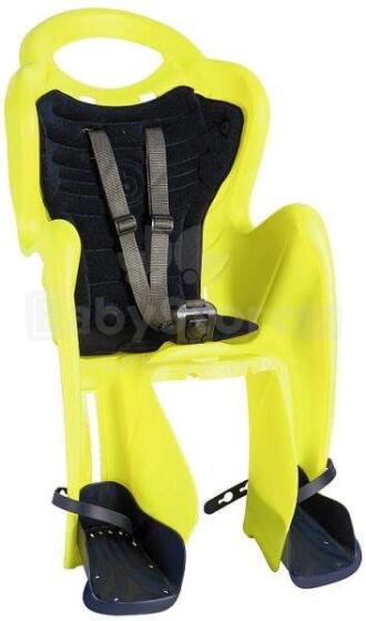 Bellelli MrFox Relax HiViz Art.01FXS00027 Citrus bērnu velosēdeklis stiprināms uz rāmja
