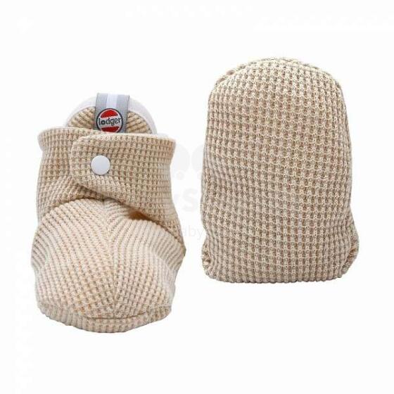 Lodger Slipper Ciumbelle Art.SLC069 Ivory Мягкие хлопковые пинетки 3-6 месяцев