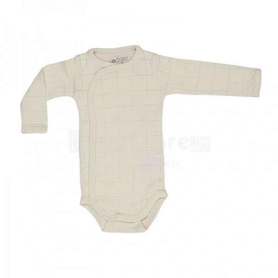 Lodger Romper Solid Art.RS069 Ivory  Zīdaiņu bodiji ar garām piedurknēm