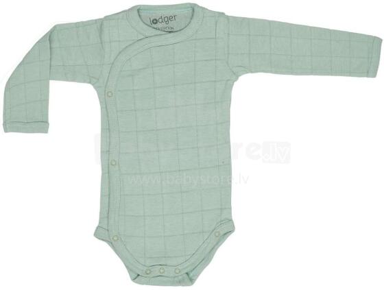 Lodger Romper Solid Art.RS080 Silt Green  Бодик с длинным рукавом, 100% трикотаж