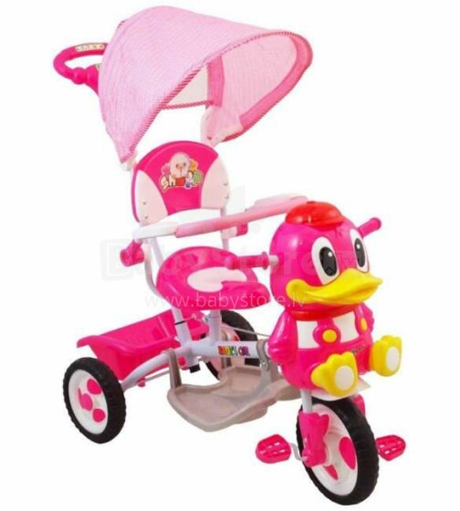 Babymix Art.ET-A27-3 Pink детский трехколесный велосипед с навесом