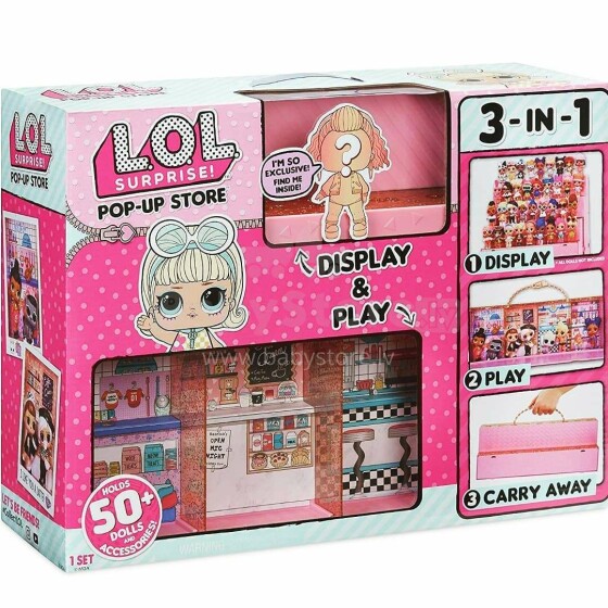 LOL Surprise Pop Up Playset  Art.FL21849  Магазин-витрина для кукол