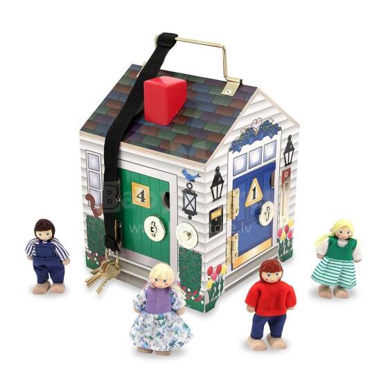 Melissa&Doug Doorbell House Art.12505  Домик с замочками
