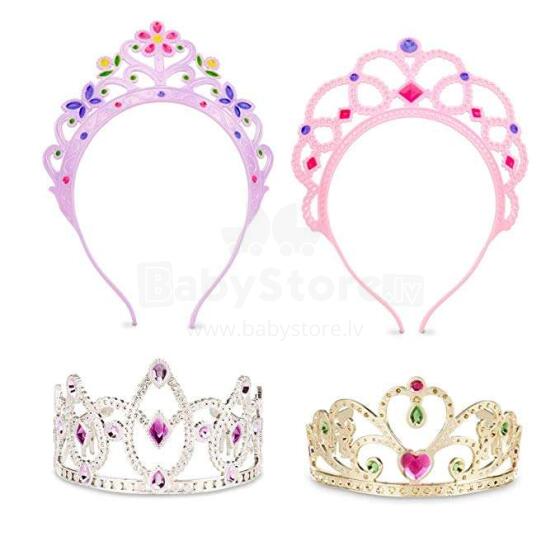 Melissa&Doug Dress -Up Tiaras Art.18525 brīnumainie princešu kronīši,4 gab