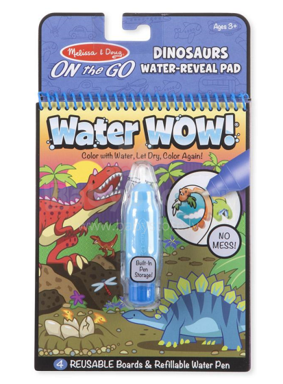 Melissa&Doug Water Wow Dinosaurs Art.19315 Волшебная водная раскраска