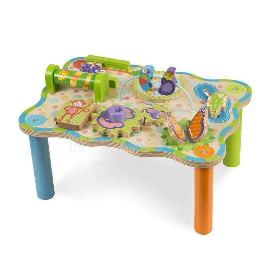 Melissa&Dough Jungle Activity Table Art.40122 Attīstošais kokas galdiņš