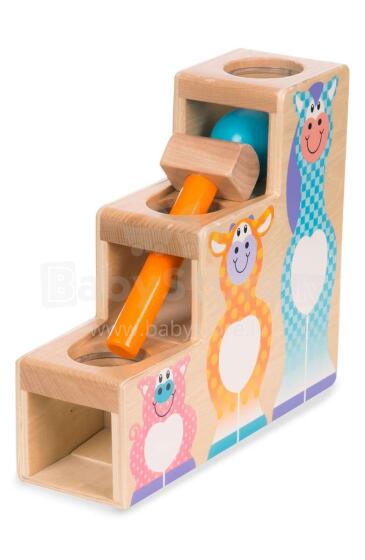 Melissa&Dough  Play Pound & Roll Stairs Art.40124  Koka āmurs