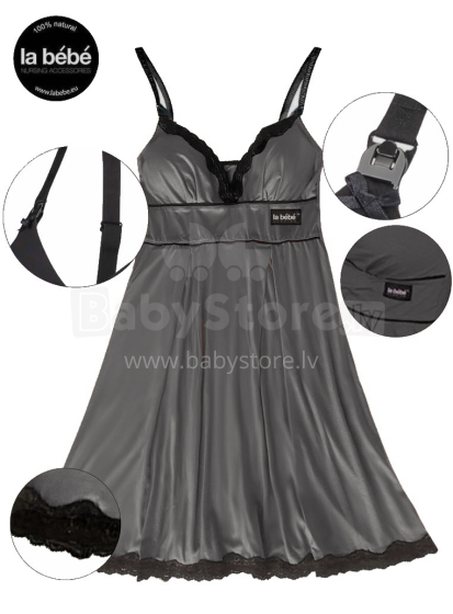 La Bebe™ Nursing Cotton Mia Art.113967 Jade Ночнушка для беременных и кормящих