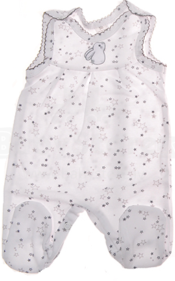 Zuzia Stars Art.114071 Baby puuvillane romper nuppudega