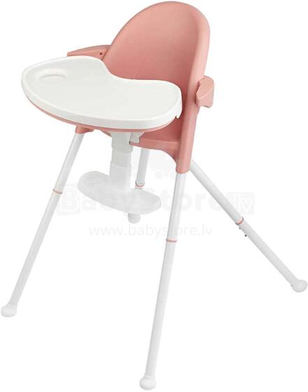 KinderKraft'18 Pini Pink 2 in 1 Art.KKKPINIPNK0000 barošanas krēsls