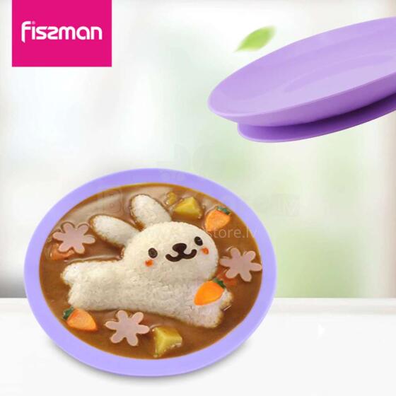 Fissman Kids Art.9608 Bērnu silikona šķīvis ar piesūkni