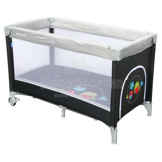 Baby Mix Art.8052-185 Dark Grey Детский манежик