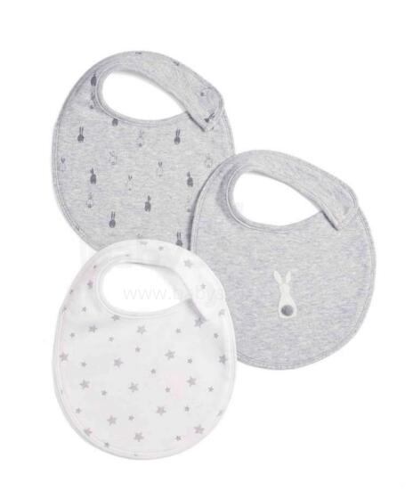 Mamas&Papas Bib Bunny Art.114661  Bērnu lacīte / priekšautiņš no kokvilnas,3 gab