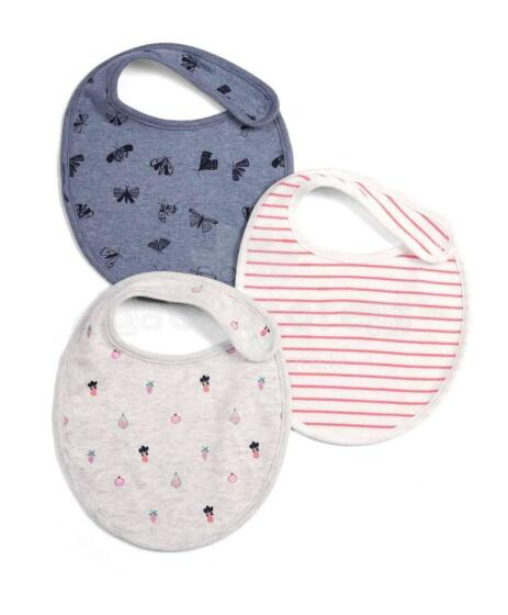 Mamas&Papas Bib Art.114662    Детский слюнявчик из натурального хлопка,3 шт.