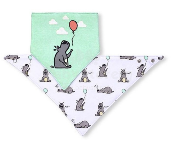 BabyOno Art.879/02 Bērnu lacīte /priekšautiņš /auduma lakatiņš