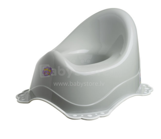 Maltex Classic Art.7200/15 Grey/White Bērnu podiņš ar neslīdošo gumīju