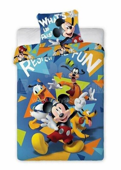 Faro Tekstylia Disney Bedding  Art.075 Kokvilnas gūltas veļas komplekts 140x200
