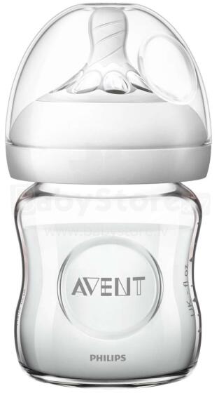 Philips Avent Natural Art.SCF051/17 Стеклянная бутылочка для кормления, 0+ мес,120мл