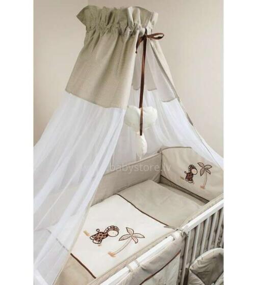Ankras K-7 Art.115753 Giraffe Beige Комплект постельного белья для колыбельки из 7 частей