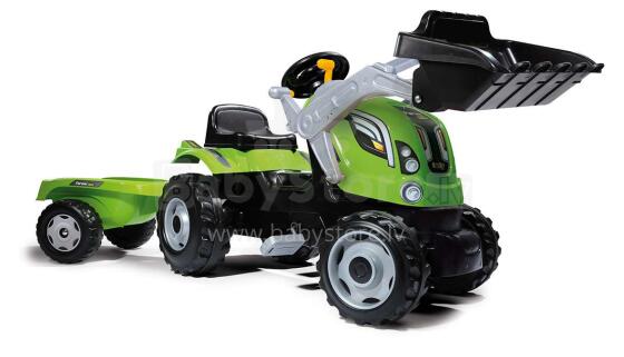 Smoby Farmer MAX Ekskavators ar piekabi uz pedāļiem 710109S