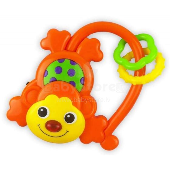 BabyMix Rattle Monkey Art.KP-0593  Музыкальная развивающая погремушка