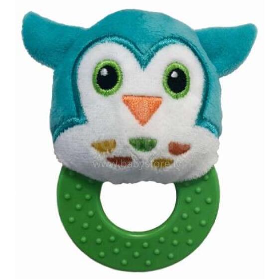 BabyMix Plush Rattle Owl Art.TE-8610-12B  развивающая погремушка