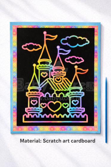 Happy Toys Scratch Art.9576 komplekts Dzelums