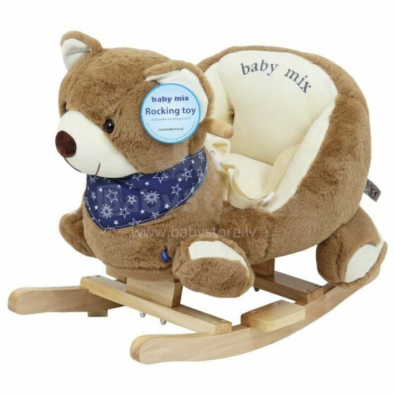 BabyMix Rocking Bear Chair Art.46445 Mīksts šūpuļzirdziņš ar muguriņas atbalstu (Šupuļzirgs)
