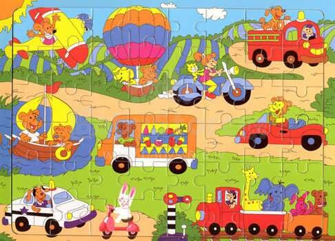 BebeBee Puzzle Art.500272 Attīstoša koka rotaļlieta puzzle