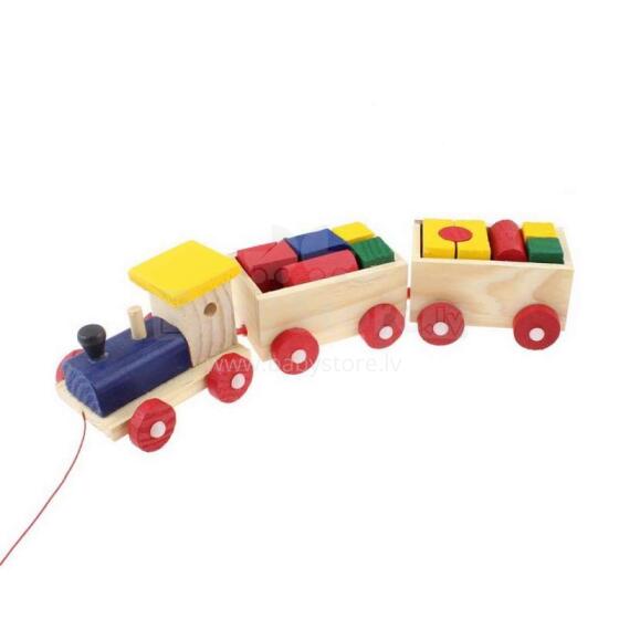 BebeBee Wood Train Art.500278 Koka vilciens