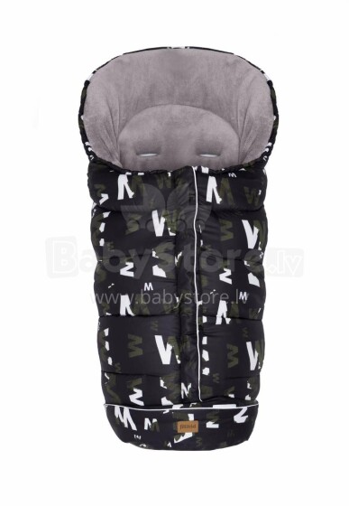 Miegmaišis „Fillikid K2“ 6570-100 Melange Print vaikų žieminis šiltas miegmaišis 100x50 cm