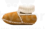 Fillikid Baby Lammfell Art.B60-27-21/22 Braun  Детские ботиночки 100% шерсть