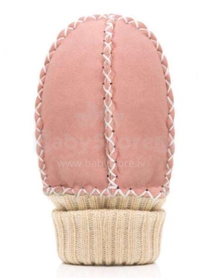 Fillikid Lammfell Grosse Art.B65-2-12 Rosa рукавички для новорожденных из  шерсти