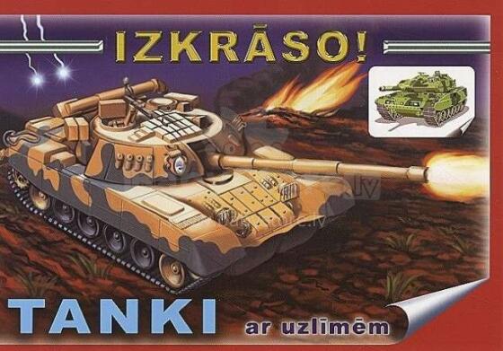 Izkrāso! Tanki  ar uzlīmēm