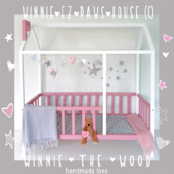 Winnie The EZ Paws House Art.116468  bērnu gulta