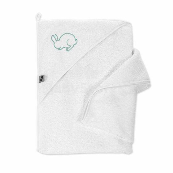 NordBaby Bath Towel Rabbit Art.204713  Детское махровое полотенце с капюшоном 100 х 100 см