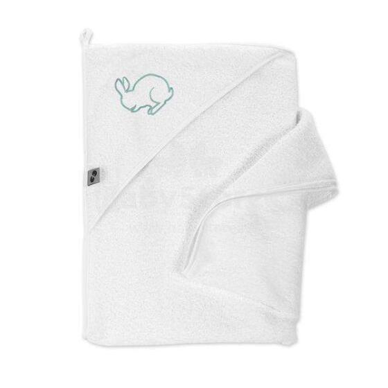 NordBaby Bath Towel Rabbit Art.204713 Bērnu frotē dvielis ar kapuci 100 x 100 cm