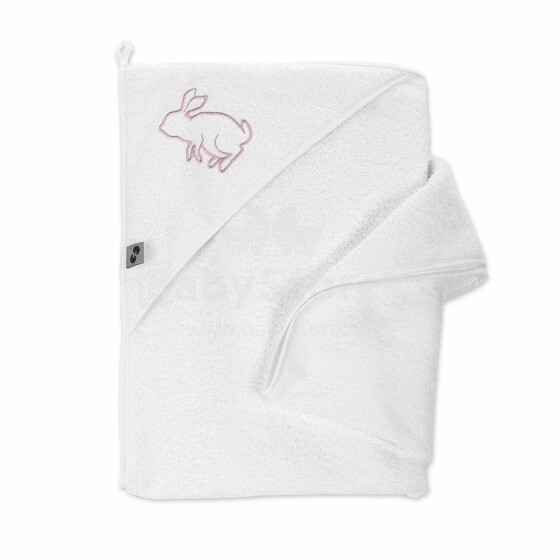 NordBaby Bath Towel Rabbit Art.204720 Bērnu frotē dvielis ar kapuci 100 x 100 cm