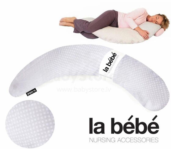 La Bebe™ Moon Maternity Pillow Art.85595 Liels spilvens grūtniecēm ar sintepona pildījums (īpaši mīksts un kluss), 185 cm