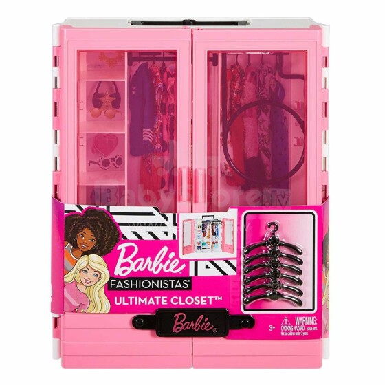 „Mattel Barbie Art.GBK11“ drabužių spinta-lagaminas