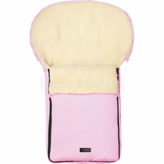Womar S6 Classic Art.3-Z-SW-S6-004 Pink  Спальный мешок на натуральной овчинке для коляски