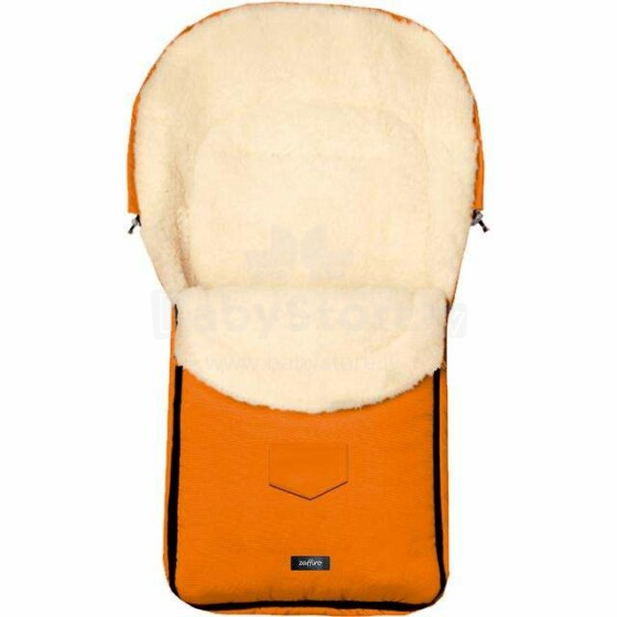 Womar S7 Classic  Art.3-Z-SW-S7-003 Orange  Спальный мешок на натуральной овчинке для коляски